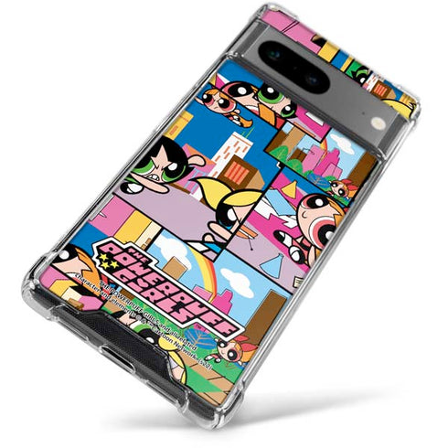 Cartoon Network Powerpuff Girls Patches Google Pixel 8 Clear Case
